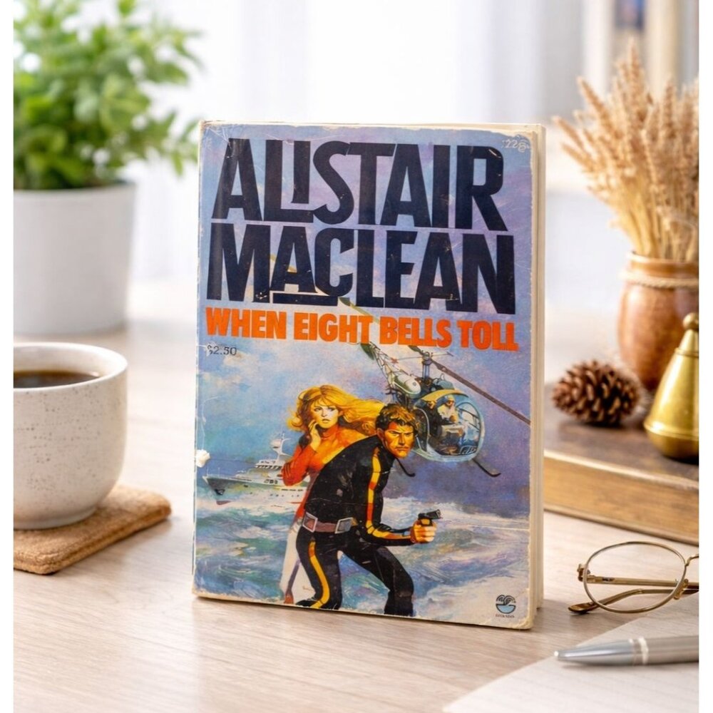 Alistair Maclean Vintage Paperback "When Eight Bells Toll" Adventure Novel